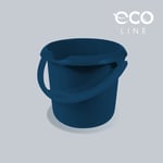 Keeeper - Poubelle polyvalente eco (eau ou poubelle) avec échelle de mesure intégrée et poignée ergonomique, 5 l, Mika, bleu