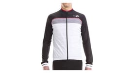 Maillot velo route manches longues kiwami peyresourde blanc graphite noir