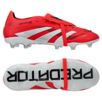 adidas Predator Pro Fold-over Tongue Fg Pure Victory - Lucid Red/vit/svart - Gräs (Fg), storlek 48⅔