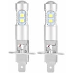 XVX - Ampoules de phares, 2x H1 6000K Ultra White 100W Kit d'ampoules de phares à led pour feux de croisement