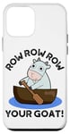 iPhone 12 mini Row Row Row Your Goat Funny Animal Pun Case