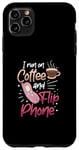 Coque pour iPhone 11 Pro Max Coffee Addict Latte Lovers 90S Téléphone portable vintage à clapet
