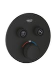 Grohe Grohtherm SmartControl Thermostat for installation with two valves Phantom Black