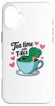 iPhone 16 Plus Tea Rex T-Rex Funny Tee For Tea Lovers Drinkers And Dinosaur Case