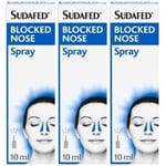 SUDAFED Blocked Nose Spray | Unblocks Nose Fast | Last For 10hrs - 15ml x 3