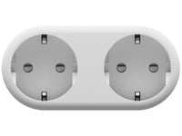 Tesla Smart Plug Dual, Trådlös, Bluetooth / Wi-Fi, 802.11B, 802.11G, Wi-Fi 4 (802.11N), Inomhus, Vit, 3680 W