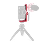 JOBY Vert 3K, L-Bracket for Photos and Videos, Combinable with GorillaPod 3K Kit, Table Tripod for Mirrorless and CSC Cameras, Vlogging Camera, YouTuber and Tik Toker Content Creation , Red