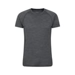 Mountain Warehouse Mens Summit II Base Layer Top (Grey) - Size X-Small