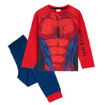 Marvel Spiderman Pyjama pour garçon, Vêtements de Nuit Confortables et Respirants - Cadeau garçon (Rouge, 4-5 Ans)