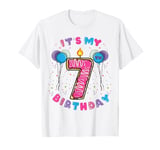 Its My 7th Birthday Donut Kids Birthday T-Shirt