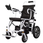 FTFTO Home Accessories Elderly Disabled Smart Electric Power Wheelchair 15Kg Lightweight Folding Up to 18Kms Supports 100Kg Motorized Wheelchairs Convenient for Home Travle and Outdoor Use