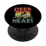 Deer To My Heart Buck Hunting Huntsman Hunter Hunt PopSockets Swappable PopGrip