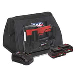 Sealey 20V SV20 Series 18G Cordless Staple/Nail Gun Kit - 2 Batteries - CP20VNGKIT