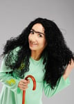 The Twits Mrs Twit Style Curly Black Messy Wig