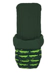 Cosatto Chancelière universelle – Confortables pour toutes les saisons – Pour landau, poussette, doublure lavable, avec poche kangourou pour les mains (vert, crocodile)