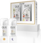 Olay Total Effects Anti-Ageing 7in1 Gift Set: Day Cream Moisturiser 37ml, Night