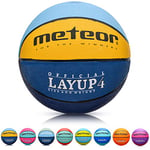 meteor Ballon de Basket-Ball - Taille Enfant Jeune, idéal pour l'entraînement et Le Plaisir - Gonflables Basketball Mini avec Surface antidérapante Layup