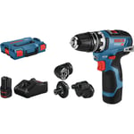 Bosch FlixiClick borr-/skruvmejsel GSR12V-35FC, 2 x 12 V/3,0 Ah