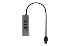 i-Tec USB 3.0 Metal 3-Port - hub - 3 porte