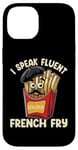 Coque pour iPhone 14 I Speak French Fry Frites Amateur de restauration rapide Frite française