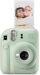 Fujifilm instax Mini Appareil Photo instantané 12, Exposition Automatique avec Objectif Selfie intégré, Vert Menthe