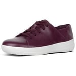 Baskets basses FitFlop  F-SPORTY TM LACE UP SNEAKER LEATHER DEEP PLUM