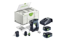 Perceuse-visseuse 10,8V CXS 12 2,5-Set + 2 batteries 2,5Ah + chargeur + coffret SYSTAINER SYS3 DF M 187 - FESTOOL - 576865