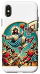 Coque pour iPhone X/XS Ballin with the Messiah Rejoignez la communauté Jesus Basketball