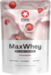 MaxiNutrition - MaxWhey - Whey Protein Powder Strawberry Low Fat Low Sugar 420g