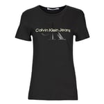 T-shirt Calvin Klein Jeans  GLOSSY MONOGRAM SLIM TEE