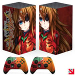 Neon Genesis Evangelion Anime XBOX SERIES X Skin Decal Vinyl Sticker Wrap