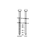 Alsafix - Coil de 15 600 pointes lisses 16° bo 21 d. 2,1 x 50 mm - BO-21501 ..@50