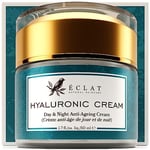 Hyaluronic Acid Face Cream - Hyaluronic Acid with Retinol, Vitamin C & E - Hydrating Face Cream, Anti Aging Hyaluronic Acid Moisturizer, Hyaluronic Acid Cream for Sensitive Skin