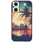 Coque noire pour Reno 8 Lite hawaii retro