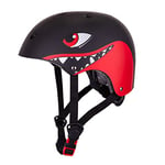 XIAPIA Casque Enfant 2-5 Ans garçons et Filles, Casque de vélo réglable, Casque de Patineur pour Enfants, Articles de Sport légers et Robustes, diamètre 51-54 cm (Requin Noir)