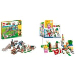 LEGO Super Mario Diddy Kong's Mine Cart Ride Expansion Set for Kids, Boys & Girls & Super Mario Adventures with Peach Starter Course, Buildable Toy Game with Interactive Figure