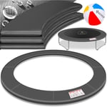 Couverture de bord pour trampoline ø 244 305 366 426 cm 30cm de large 100% résistant aux uv Couverture à ressorts Anthracite / 426 cm - Kesser