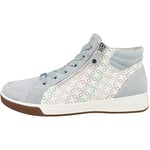 ARA Femme Rome Basket, Aqua Pastel Multi 12 44499 03, 41 EU