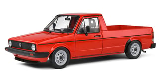 SOLIDO - Voiture de 1982 couleur rouge – VW Caddy MK.1 - 1/18 - SOL1803511