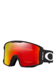 Oakley OO7070 Men's Oval Ski Sunglasses, Matte Black/Mirror Red