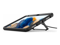 Compulocks Galaxy Tab A8 10.5" Secured Kickstand - Stötsskydd För Surfplatta - Fällbart Ställ - Gummi, Metall - Svart - För Samsung Galaxy Tab A8