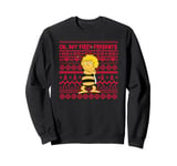 Maya the Bee Ok But First Presents Christmas Pattern Sweatshirt