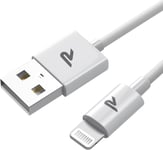 Cable Iphone 2m Long,Chargeur Iphone [Certifié Mfi C89] Cable Iphone Usb,Câble Lightning Apple Charge Rapide,Pour Iphone 14/14 Pro/13/13 Pro/12/11/X/Xs/Xr/8/7/6,Ipad,Airpods-2m/Blanc(Q136)