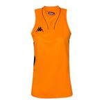 Kappa CAIRA Maillot de Basket-Ball Femme, Orange, FR : M (Taille Fabricant : M)