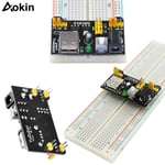 830point breadboard Module d'alimentation MB102 platine de prototypage 3.3 V 5 V pour carte Arduino + platine de prototypage 830 Point