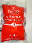 Price's Sentinel Wax Prices Nightlights 8 Hour Burn Time Bag Pack Pk 50