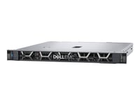 Dell Poweredge R350 - Server - Rackmonterbar 1U - 1-Veis - 1 X Xeon E-2336 / Inntil 4.8 Ghz - Ram 16 Gb - Sas - Hot-Swap 2.5" Brønn(Er) - Ssd 480 Gb - Matrox G200 - Gigabit Ethernet - Uten Os - Monitor: Ingen - Svart - Btp - Dell Smart Selection, De