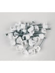 Cable clips 5mm 25-pack White