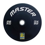 Viktskiva Master Fitness Bumper Ski Svart