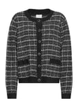 Viaudrey Check L/S Knit Cardigan/Ka Black Vila